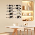 thumbnail image 1 of Black Wine Racks Wall Mounting Wine Rack Farmhouse Wall Rack Decor Kitchen Decor, 1 of 20