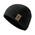 thumbnail image 1 of Black Winter Unisex Velvet Skull Caps Beanie Head Cap Hats for Men Comfortable 1Pack, 1 of 5