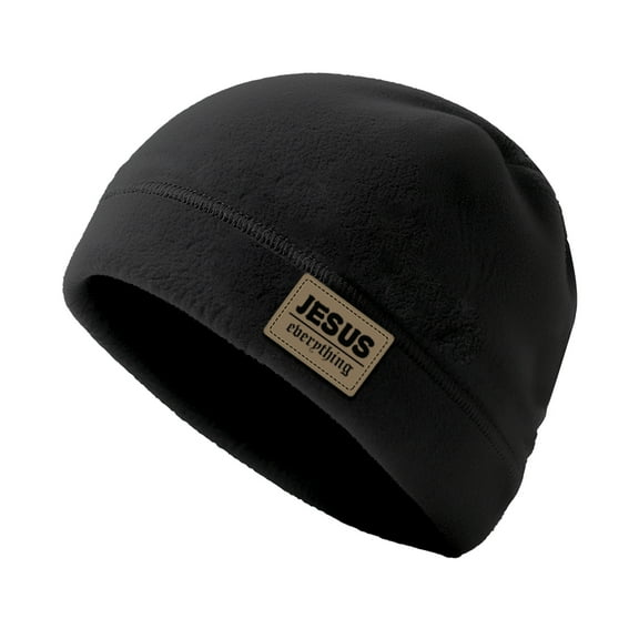 Black Winter Unisex Velvet Skull Caps Beanie Head Cap Hats for Men Comfortable 1Pack