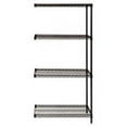 thumbnail image 1 of Black Wire Shelving 4 Shelf Add On Unit - 18 x 60 x 86 in., 1 of 1