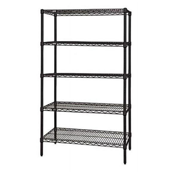 Black Wire Shelving Unit - 24 x 72 x 63 in.