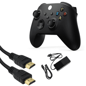 Black Wireless Controller for Xbox One with HDMI Power Supply Brick & AC Adapter Cord Bundle Replacement Accessories Set
