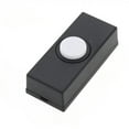 Black Wired Doorbell Push Button Replacement for Home Use