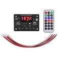 thumbnail image 1 of Black Wireless Bluetooth 5.0 MP3 Decoding Board Module Car Stereo With Remote Control, 1 of 8