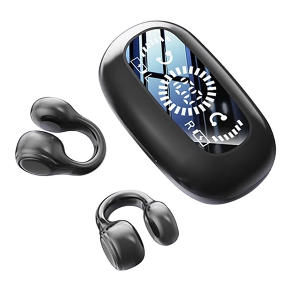 Black Wireless Bluetooth Earphone Ear Clip Type Non In Ear Earphone With Good Sound Quality And Stable Connection Black Color