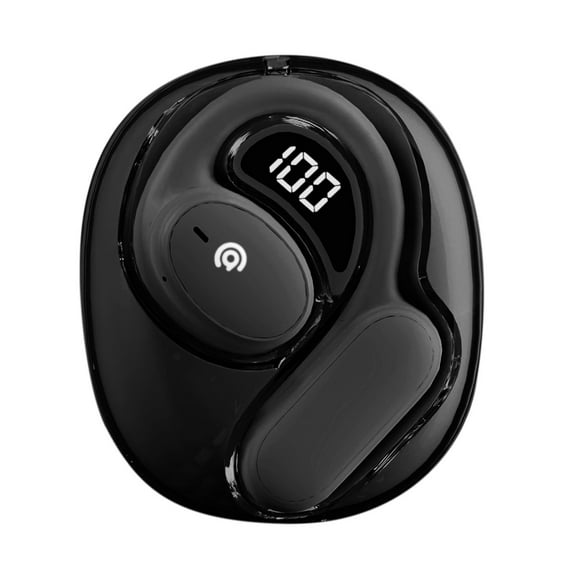 Black Wireless Bluetooth Earphones Black Color Open Ear Design For Sports Running High Quality Sound Hands Free Calling Long Battery Life