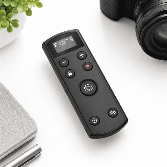 Black Wireless Rechargeable Camera Remote Control for Fujifilm Cameras