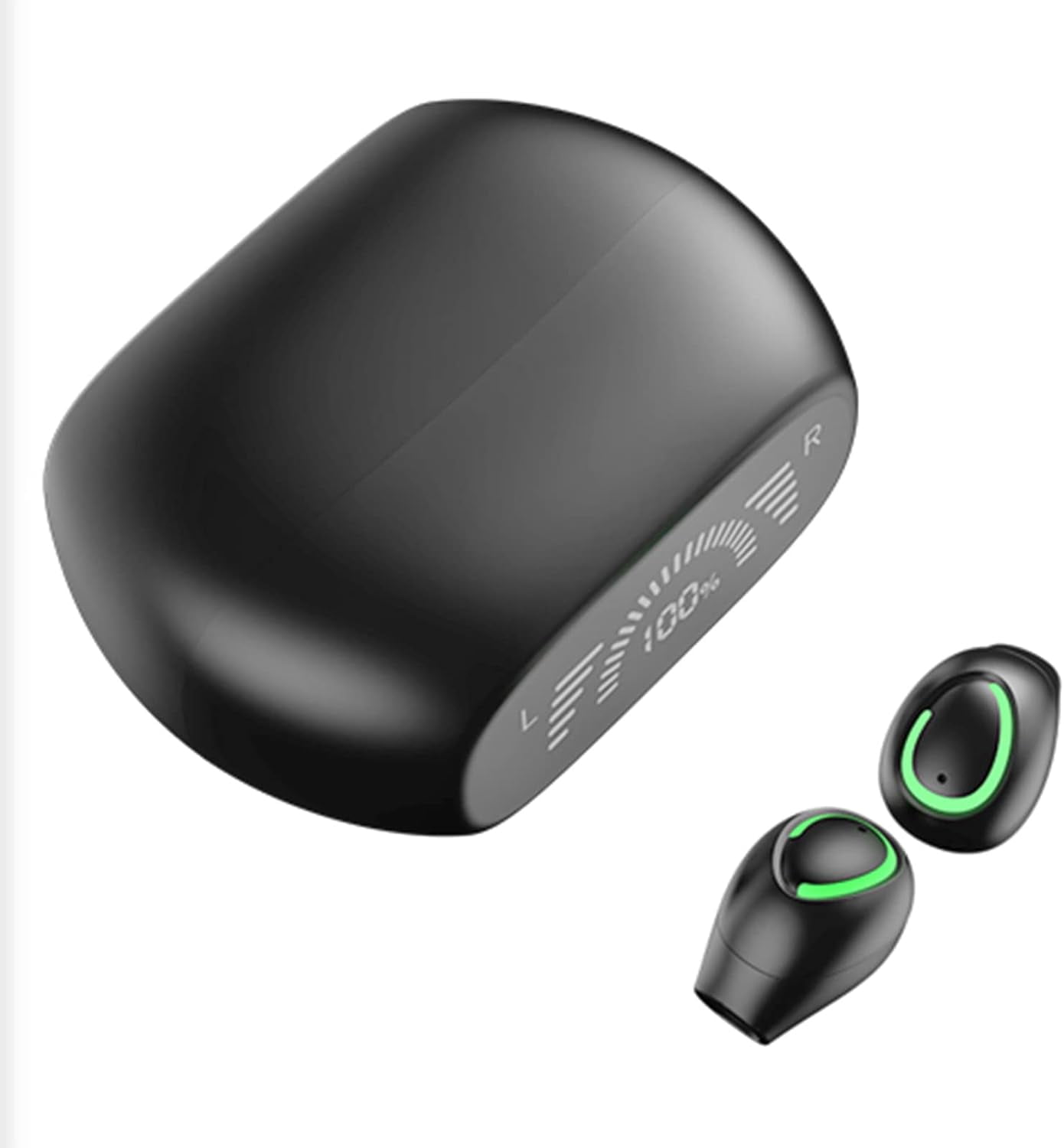 Black Wireless Tiny Smallest Invisible Earbuds Hidden Discreet For Work Bluetooth Invisible