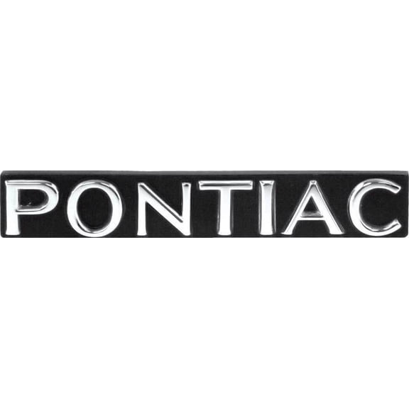 Black With Chrome "Pontiac" Grill Emblem For 1978 Pontiac Firebird USA Made