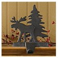 Black With Tree Stocking Hanger 5"H