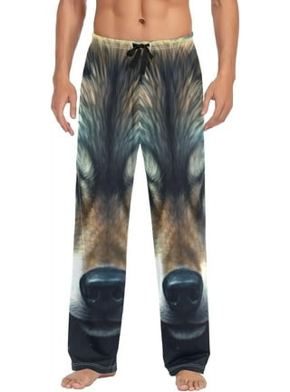Mens wolf pajama pants outlet