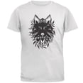 thumbnail image 1 of Black Wolf Line Art Mens T Shirt White X-LG, 1 of 1