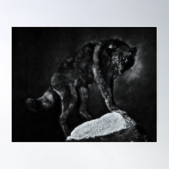 Black Wolf Poster Wall Art Modern Wall Decor For Living Room Bedroom Art