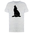 thumbnail image 1 of Black Wolf T-Shirt Men -Image by Shutterstock, Male 3X-Large, 1 of 2
