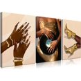 thumbnail image 1 of Black Woman Canvas Wall Art Modernity Fashion Painting Pictures Wall Decor African American Black Female Posters Prints Artwork for Bathroom Bedroom Living Room Home Decoration, 1 of 6