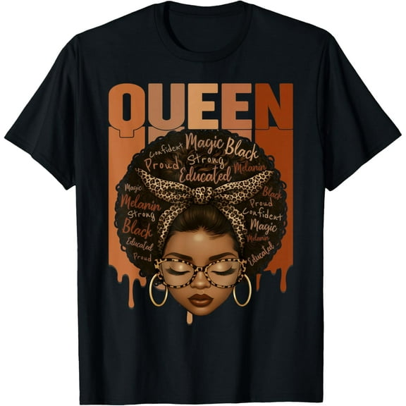 Black Woman Educated Strong Black History Month Women T-Shirt Shirts