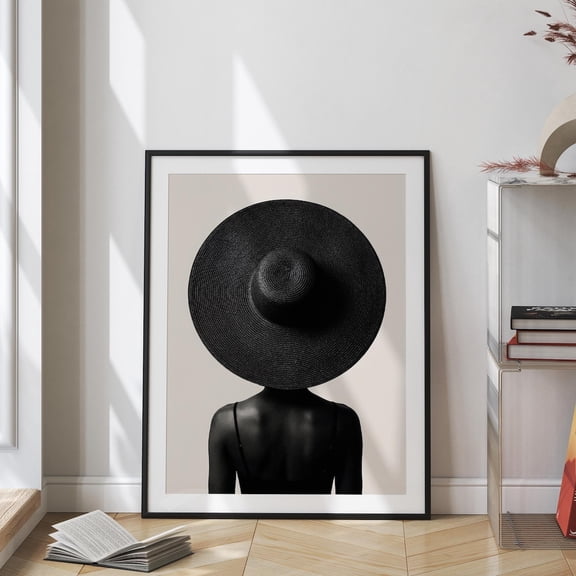 Black Woman Wall Art African American Art Fashion Decor Portrait Home Afrocentric V2, Unframed Poster