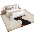 Black Women Area Rug 6'x9', Nation Soft Mat Non-Slip Silicone Backing ...