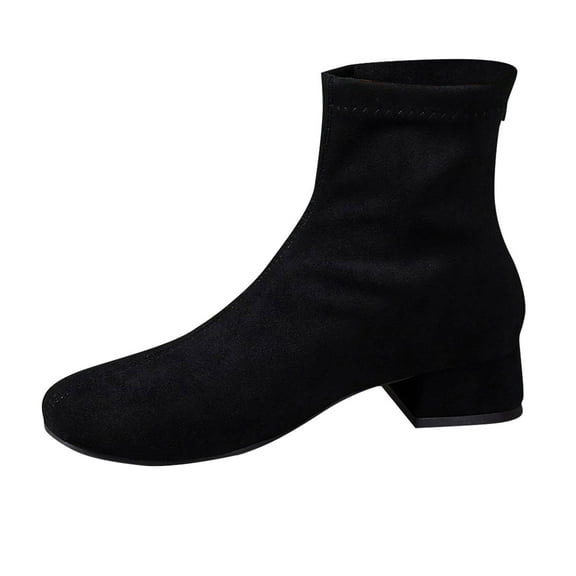 Black Women Boots With Fashionable Design Comfortable For Style Conscious