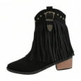 thumbnail image 1 of Black Women Boots With Stylish Details Comfortable For Fashion Events, 1 of 7