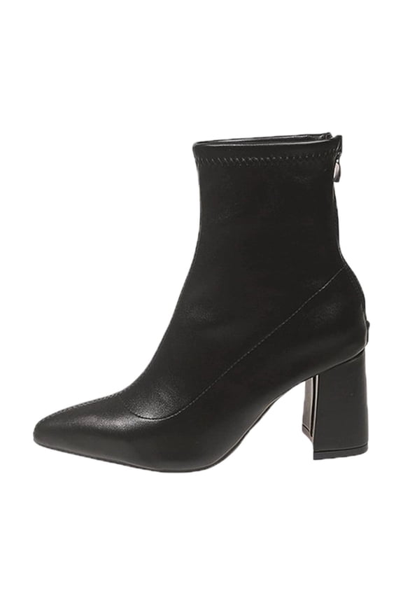 Black Women Boots With Trendy Design Comfortable For Fashion Forward Looks