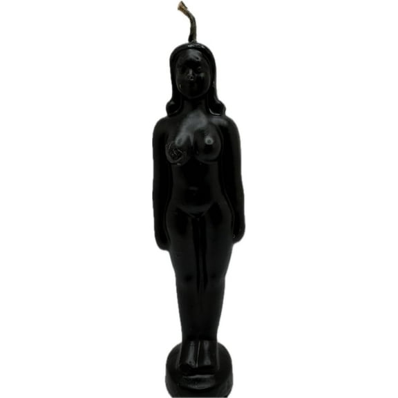 Black -Women Figure Image Candle -(1pc) Vela Negra de Imagen Mujer -Spell,Spell Work,Ritual,Magic,Esoteric