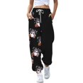 thumbnail image 1 of Black Women Halloween Pajamas Pants Sweatpants Lounge Sweat Pant Active Jogging Fall Clothes 2026 M, 1 of 3