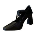 thumbnail image 1 of Black Women Heels With Pointed Toe Comfortable For Elegant Look, 1 of 9