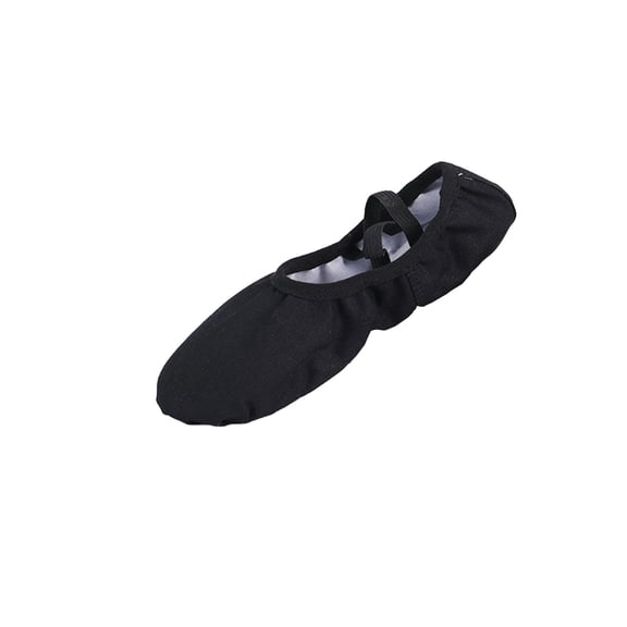 Black Women'S Dance Shoes With Wraparound Design And Soft Sole For Cool Weather Comfortable And Practice-Ready