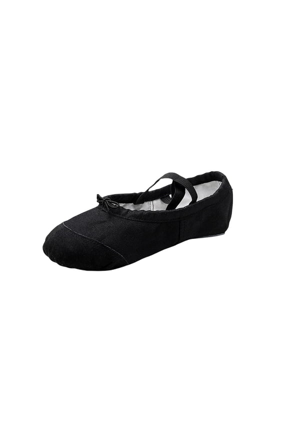Black Women'S Dance Sneakers Ballet Shoes Breathable Soft-Sole Canvas Shoes For Practice Casual Versatile Comfortable Footwear Fall Winter Size 37
