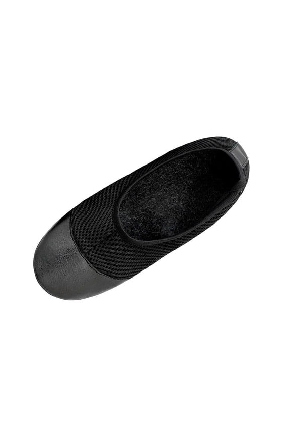 Black Women'S Dance Sneakers Slip-On Shoes Breathable Mesh Soft-Sole Shoes For Practice Casual Lightweight Comfortable Footwear Fall Winter Size 36