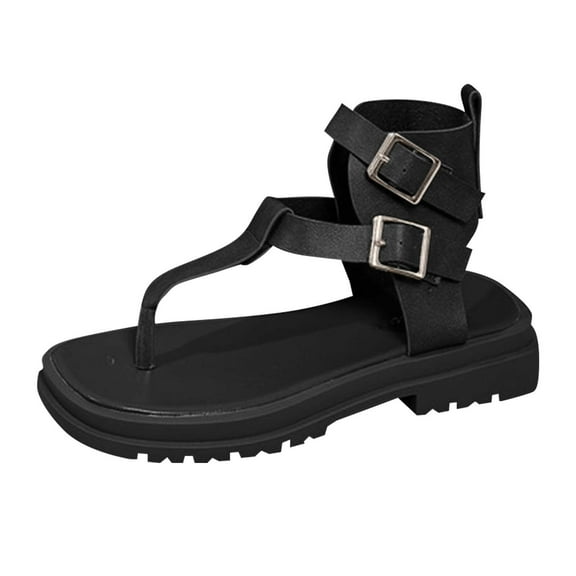 Black Women'S Embellished Sandals With A Comfortable Base And Stylish Look, Ideal For Casual Wear