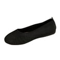 thumbnail image 1 of Black Women'S Flat Shoes Low Cut Breathable Flat Sole Casual Footwear For Fall And Winter Lightweight Shoes For Daily Walking Size 40, 1 of 8