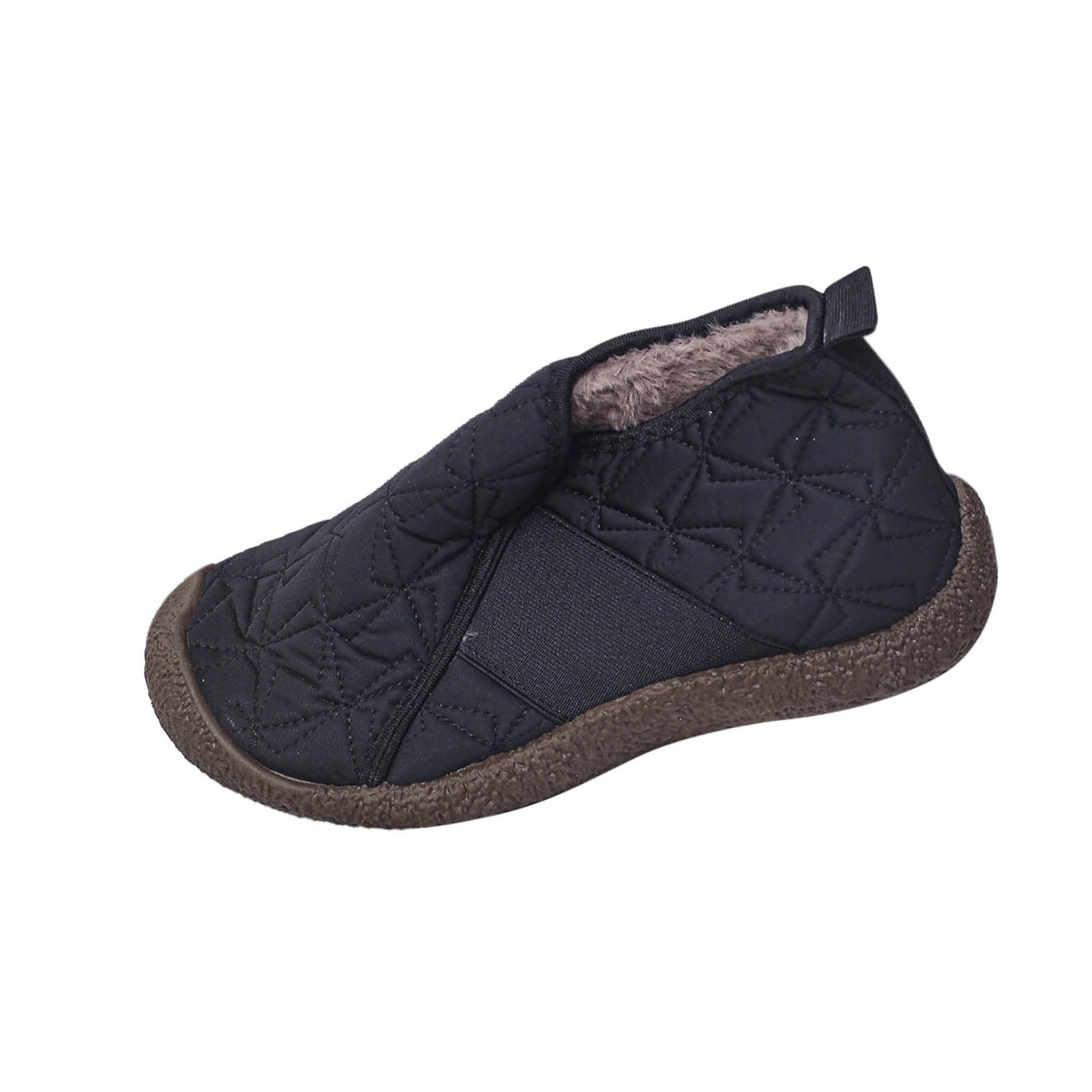 Black Women'S High Top Shoes Slip On Winter Warm Casual Comfortable ...