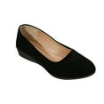 thumbnail image 1 of Black Women'S Solid Wedge Comfort Footwear For Casual Outdoor And Indoor Leisure Activities, 1 of 9