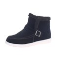 thumbnail image 1 of Black Women'S Winter Boots With Slip-On Design And Flat Sole Featuring A Cozy Interior For Work And Outdoor, 1 of 7