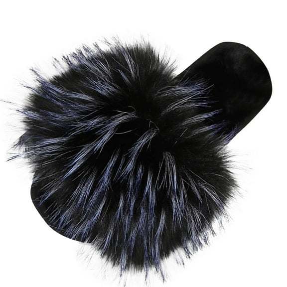 Black Women Soft Sandals With Plush Interior For Cozy Comfort At Home In Cooler Weather