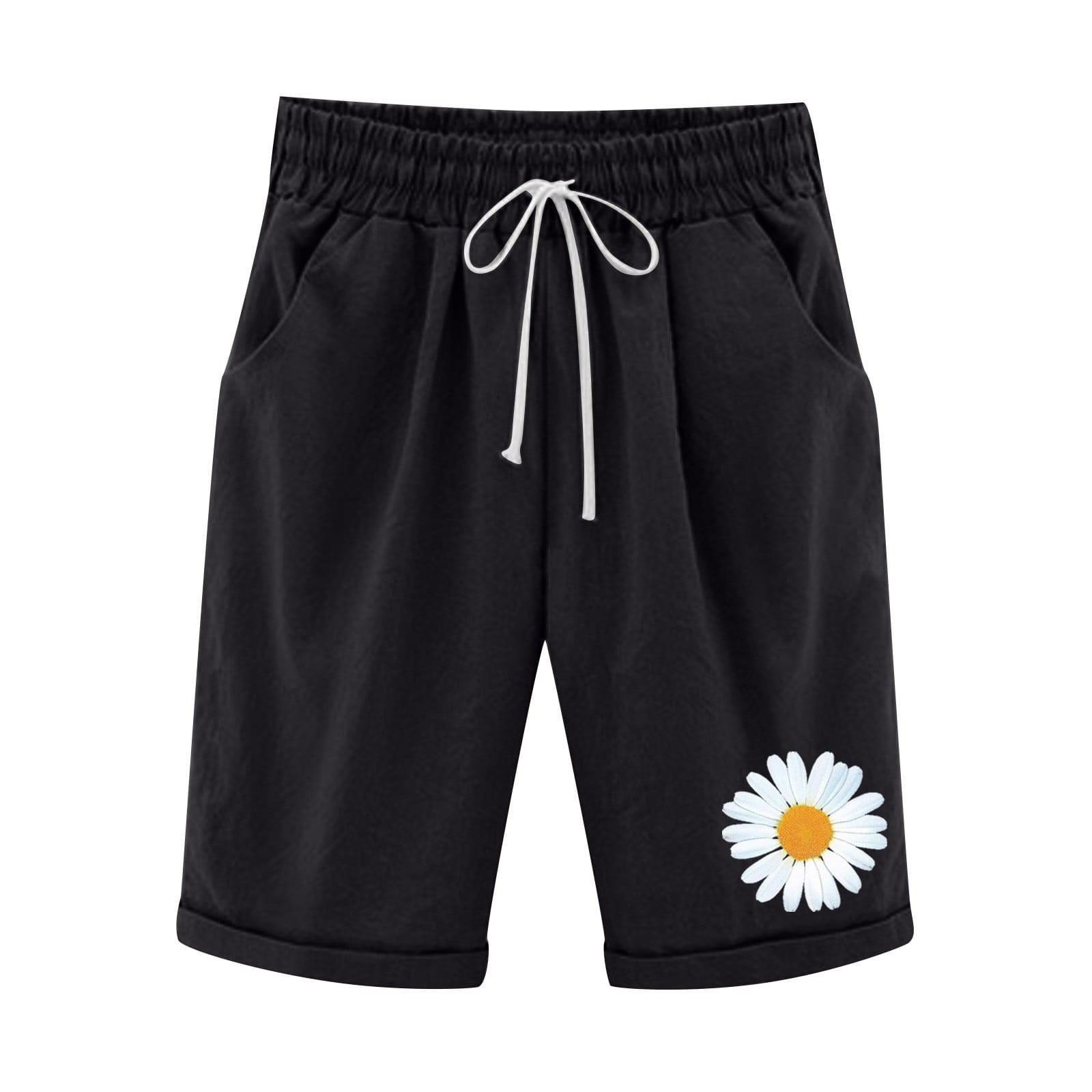 Black Women Track Athletic Beach Brunch Running Shorts for Women Faux ...