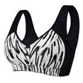 thumbnail image 1 of Black Women Track Gym Yoga Jogger Button Front Closure Top Bralettes for Women Loose Fit Oversized Seamless Cami Tank Front No Underwire Bralettes 2025 Clothing 34, 1 of 2