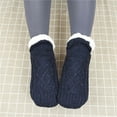 thumbnail image 1 of Black Women's Winter Fleece-Lined Slipper Socks Gifts for Women - Super Soft Warm Fuzzy, Non-Slip Grippers, Thick Cozy, Perfect for Home/Floor/Sleep/Casual Wear, Comfortable for Daily Use, M, 1 of 3