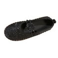 thumbnail image 1 of Black Womens Black Flat Bottom Loafers With Stitched Detail Soft Sole For Spring And Summer Casual Fashion Footwear, 1 of 9