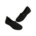 thumbnail image 1 of Black Womens Casual Lightweight Round Toe Flats Mesh Breathable Slip-On Walking Shoes Loafers For Daily, 1 of 5