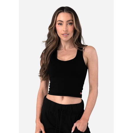 Black | Womens Long Line Bra Polyester