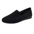 thumbnail image 1 of Black Womens Slip-On Shoes With Closed Toe For Stylish Casual Wear And All-Day Comfort, 1 of 6