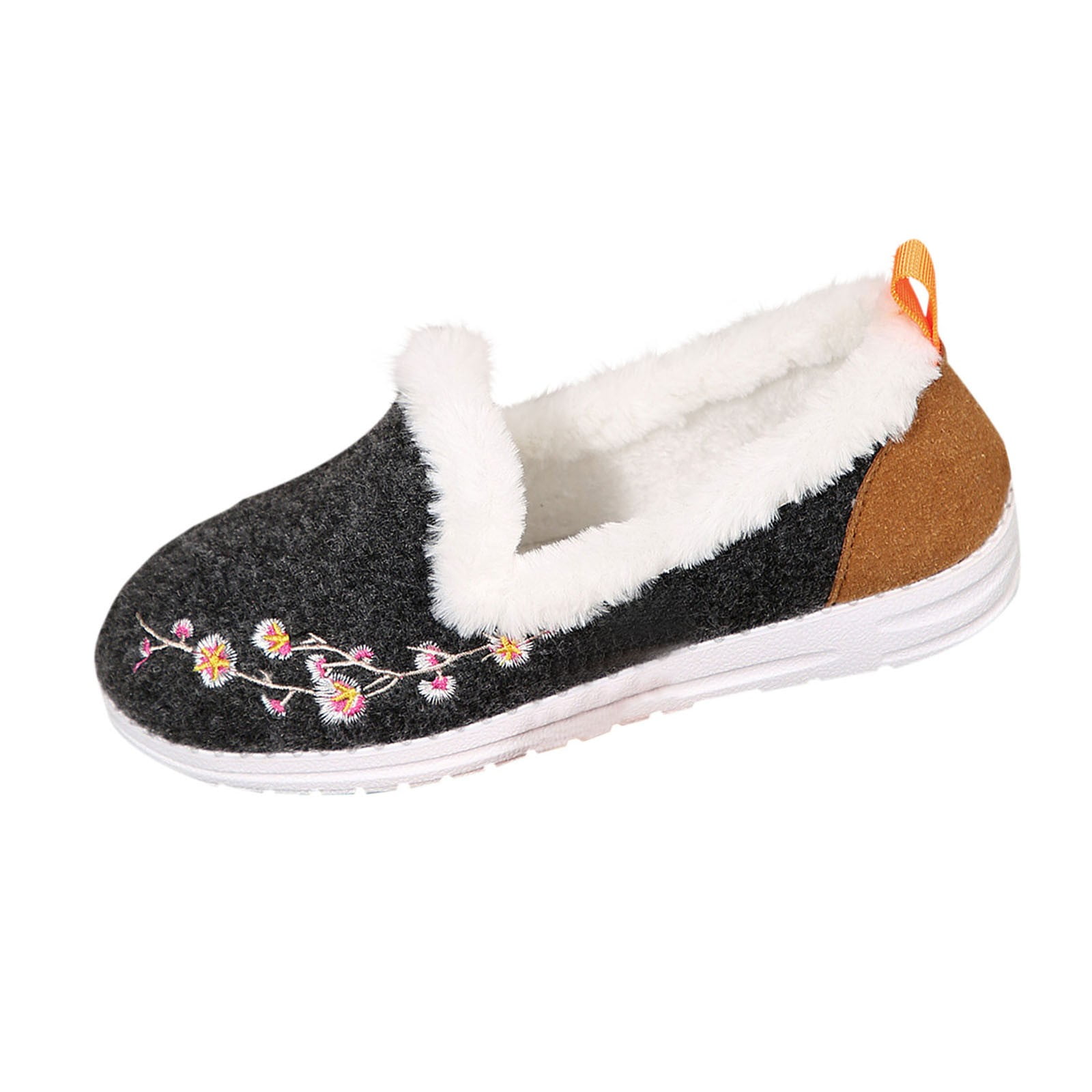 Geometric Floral Winter-Sunset Boots for Women (Black) main image 0