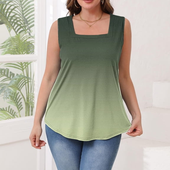 Black Womens Summer Tops Square Neck Casual Shirts Blouses for Women Summer Outfits 2025 Casual Shirts Blouses Tank Tops for women