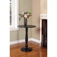 thumbnail image 1 of Black Wood 14-Inch Round Accent Side Plant Stand Display Table, 1 of 3