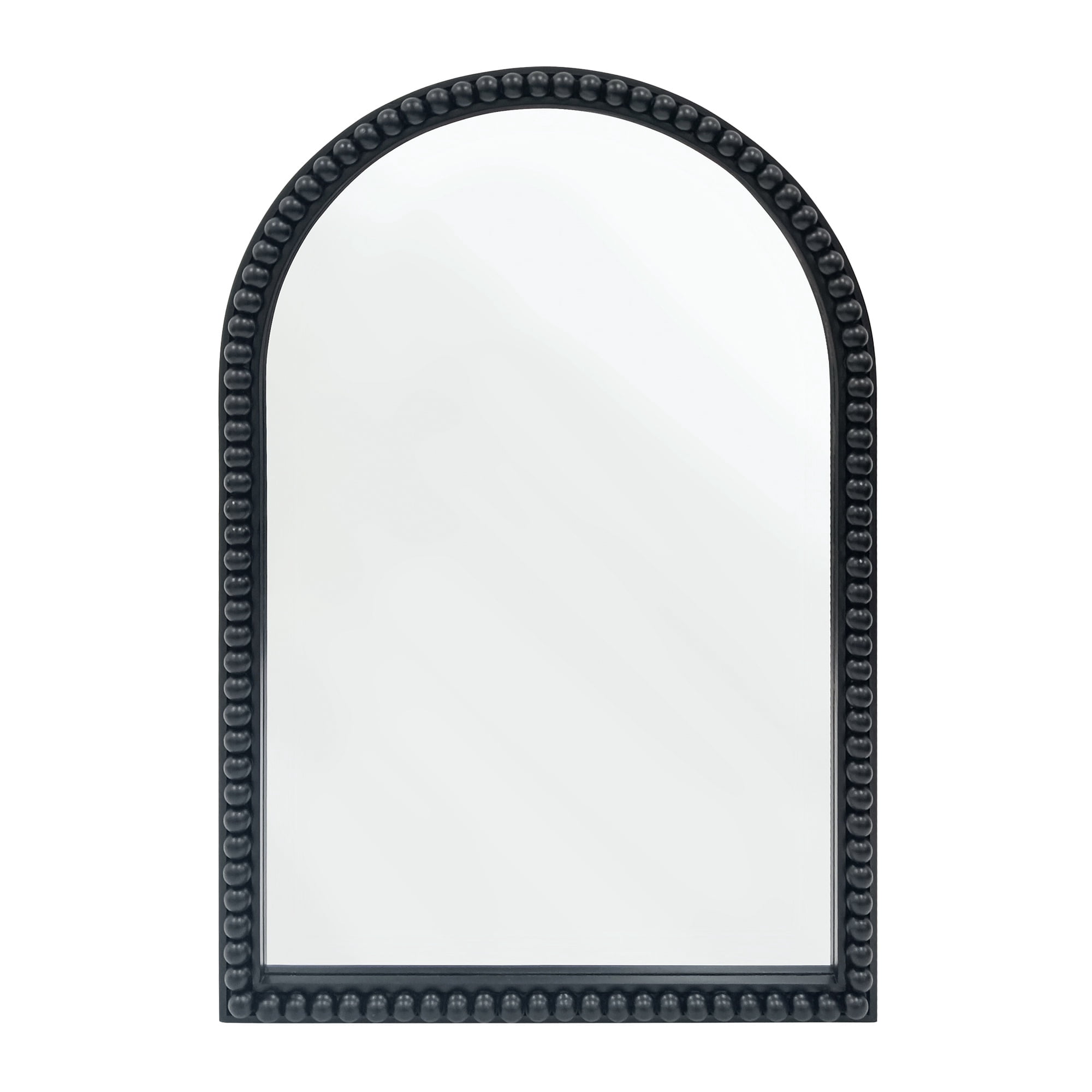 Black Wood Beaded Frame Wall Mirror 24"x36" My Texas House