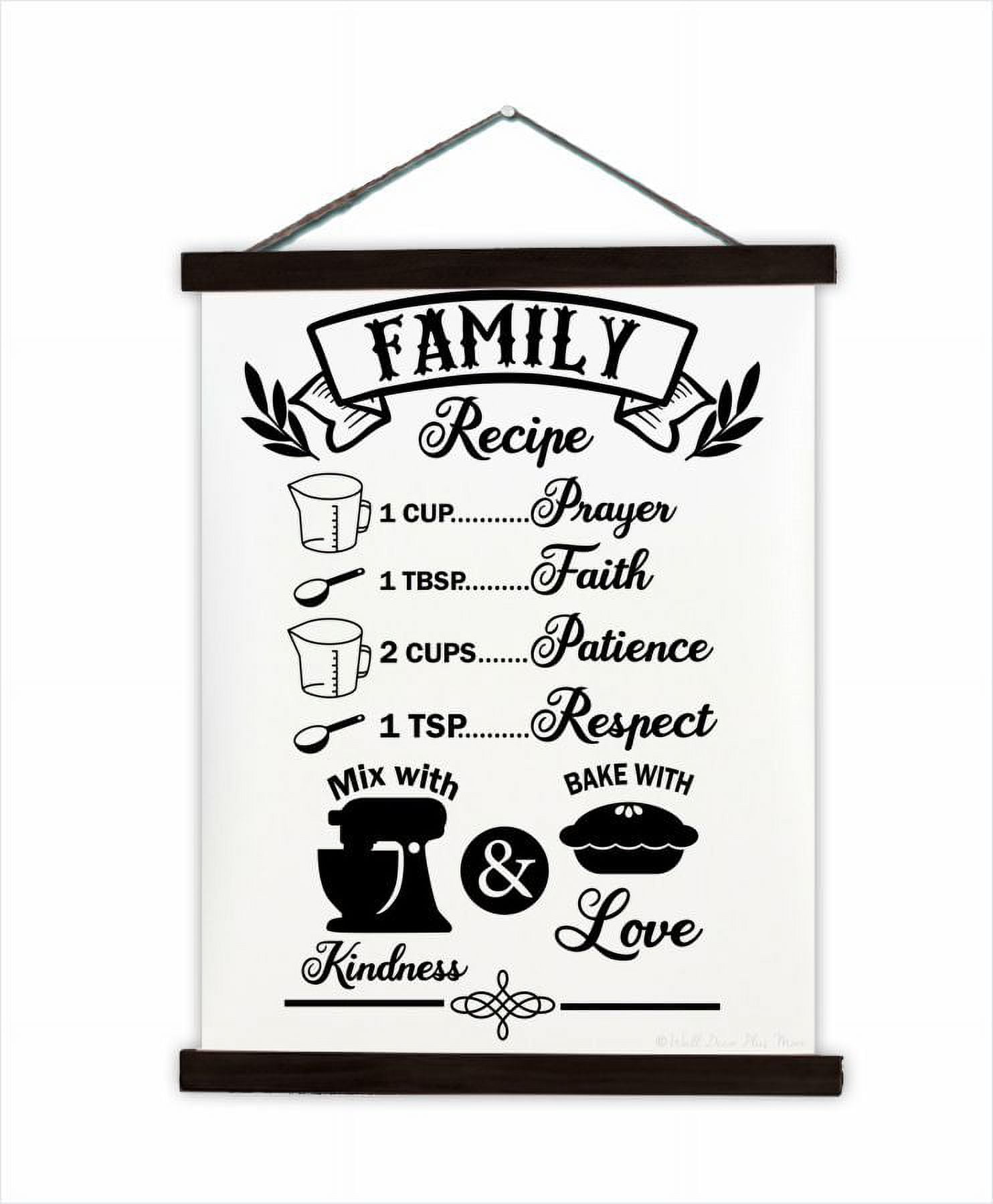 black-wood-canvas-sign-family-recipe-word-quotes-wall-hanging-home-d-cor-kitchen-art-print-23x30-inch-walmart-com for Black And White Free Printable Kitchen Quotes Black Wood, Canvas Sign Family Recipe Word Quotes Wall Hanging Home Décor Kitchen Art Print, 23x30-Inch - Walmart.com for Black And White Free Printable Kitchen Quotes