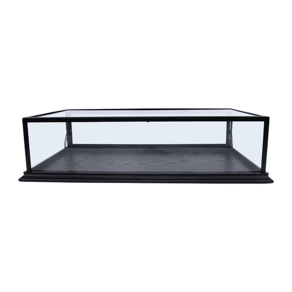SSWBasics Black Wood Countertop Display Case - 31 3/4 x 18 x 8 in